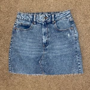 Jean mini skirt size 4